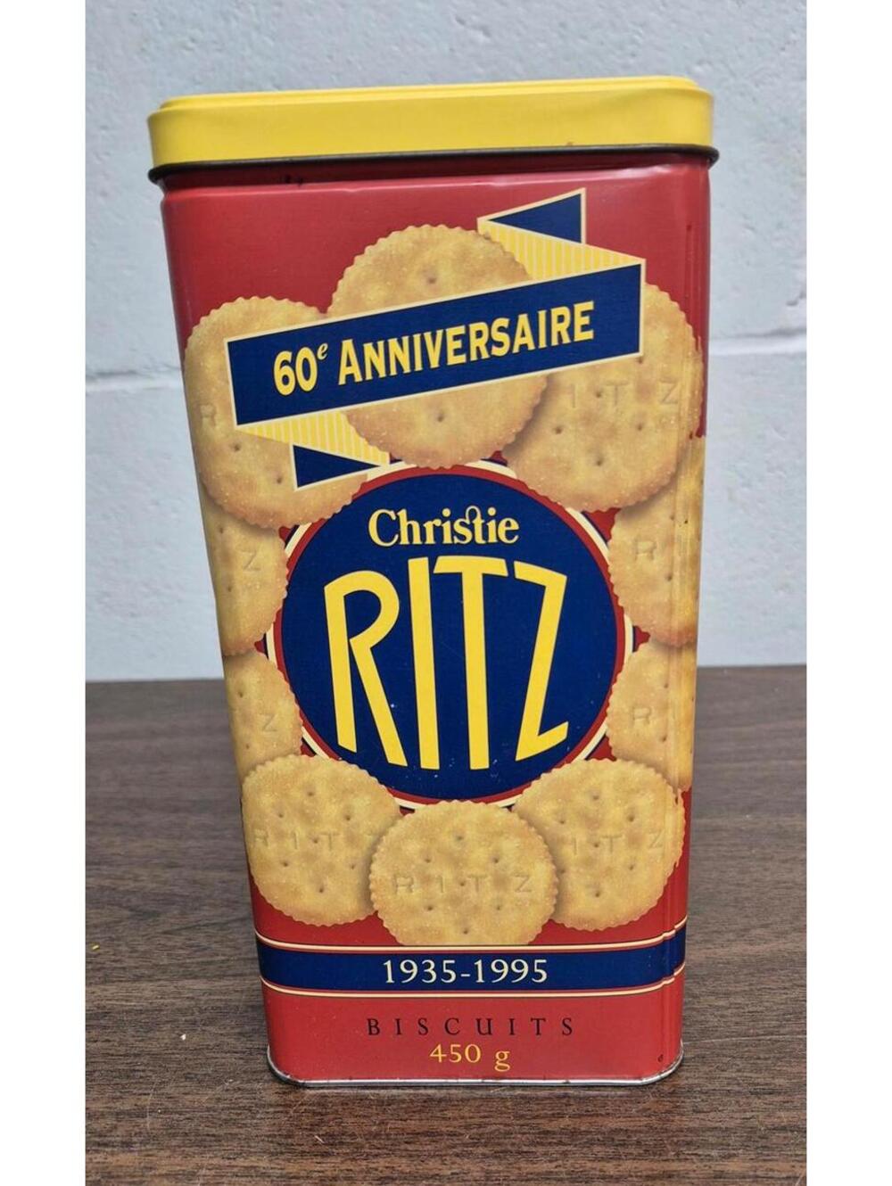 Vintage Christie Ritz Crackers Tin - 60th Anniversary Edition